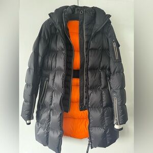 Bogner Black and Orange Puffer Jacket